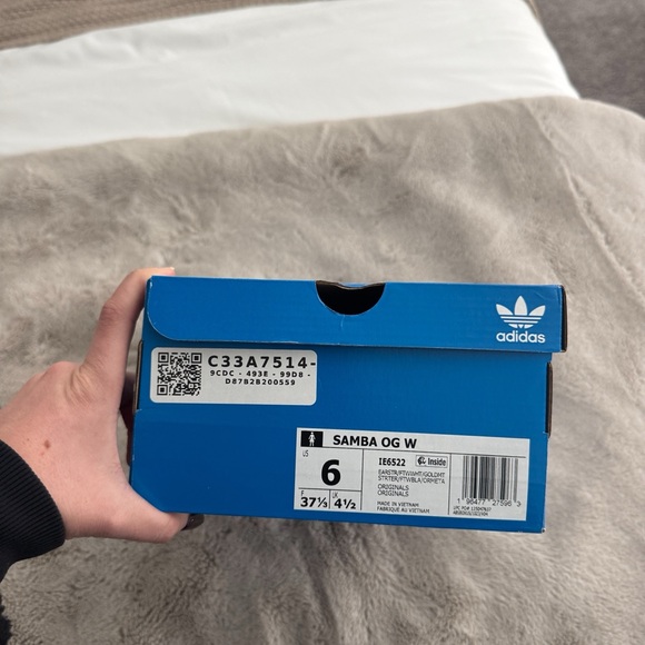 adidas Originals Samba OG Earth Strata Footwear White Gold (Women's) size 6 - Picture 3 of 8